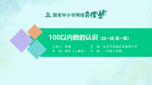 100以内数的认识（比一比 说一说） 