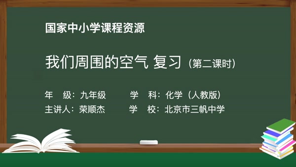 我们周围的空气复习（第二课时）