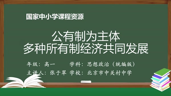 公有制为主体 多种所有制经济共同发展