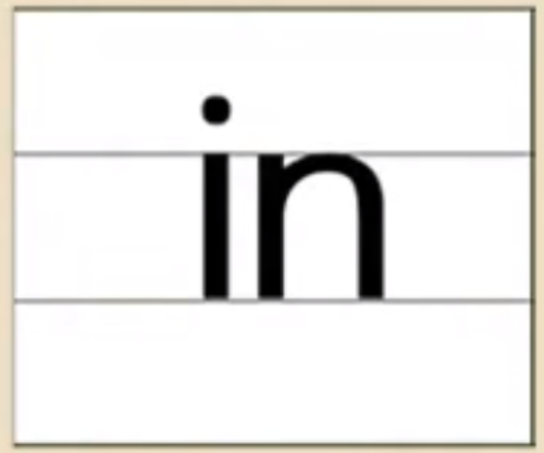 in的发音、书写笔顺、组词、记一记、练一练
