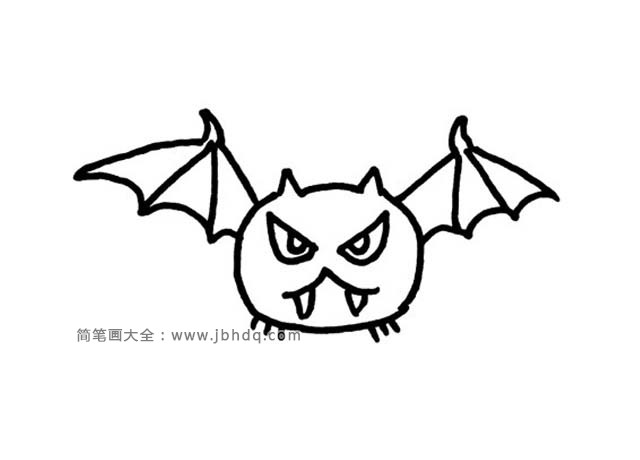 简单的蝙蝠简笔画图片2