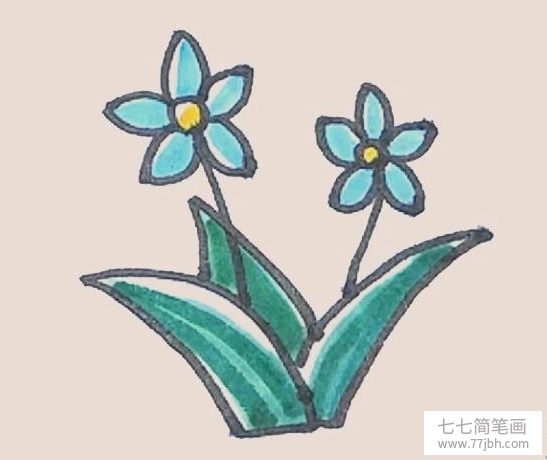 简笔画之水仙花