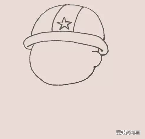 消防员简笔画