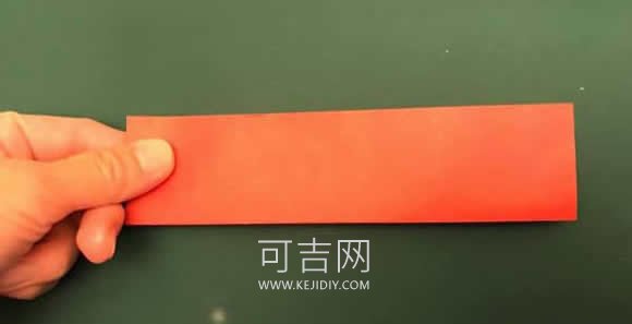 儿童用折纸简单制作带穗子灯笼的教程 -  www.kejidiy.com