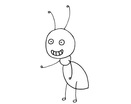 蚂蚁简笔画图片