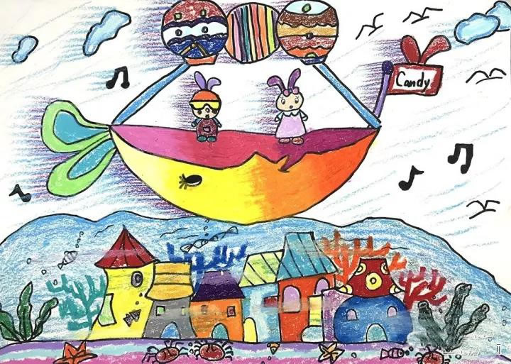 海底世界儿童画优秀获奖作品欣赏