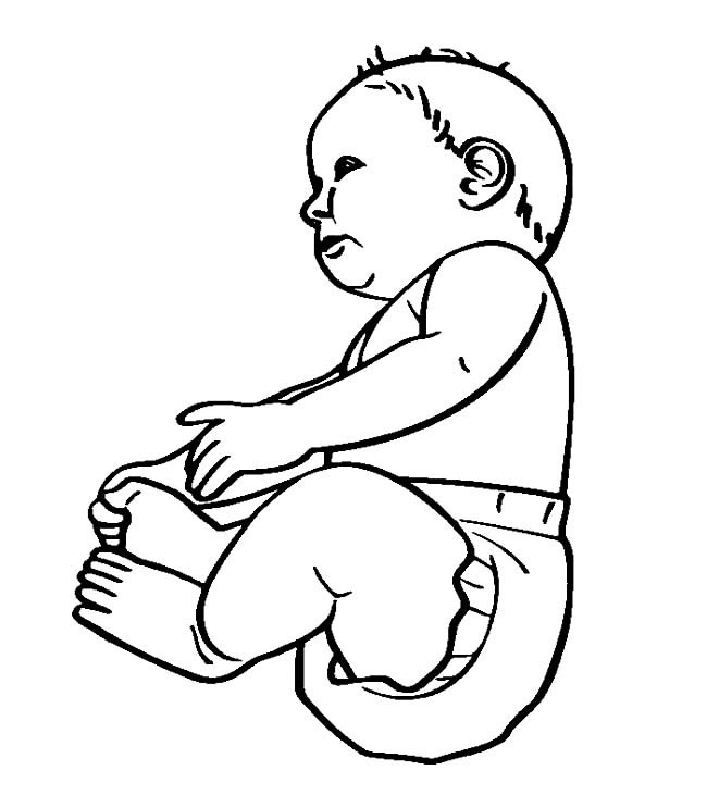 婴儿宝宝人物简笔画步骤图片大全