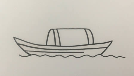 木船怎么画简笔画漂亮又简单