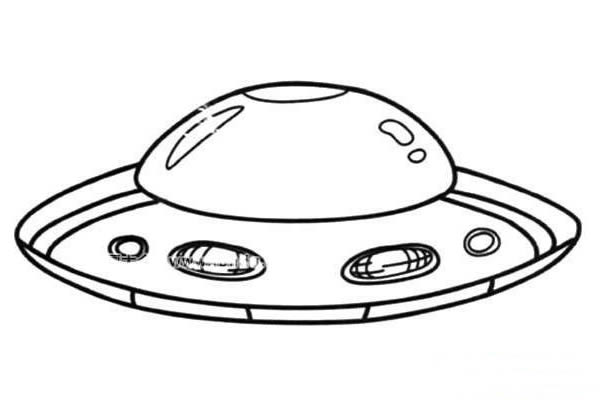 简单好看的飞碟简笔画图片