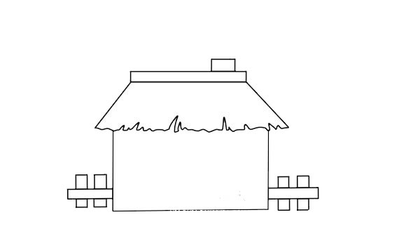 卡通房子简笔画画法步骤图片