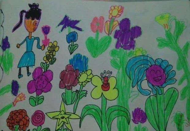 春天来了春暖花开儿童画图片