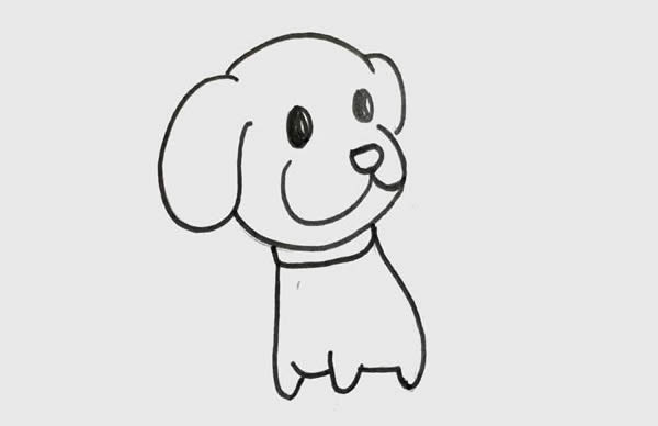 一步一步教你画小狗又简单又可爱_小狗简笔画画法步骤图片