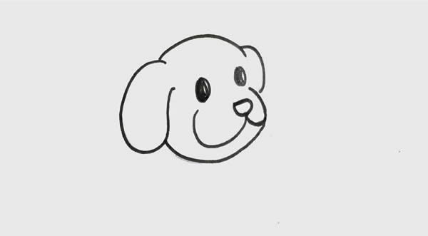 一步一步教你画小狗又简单又可爱_小狗简笔画画法步骤图片