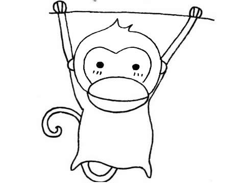 猴子简笔画图片