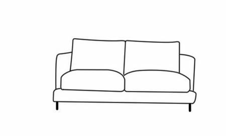 沙发简笔画图片大全简单又漂亮-沙发简笔画