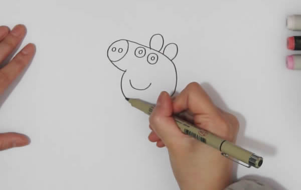 小猪佩奇怎么画简笔画简单又漂亮