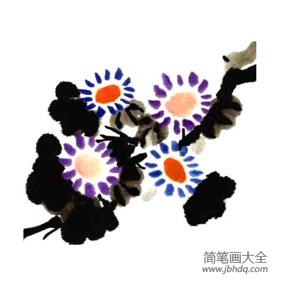 儿童国画基础教程19 菊花