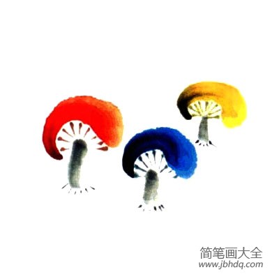 儿童国画基础教程3 蘑菇