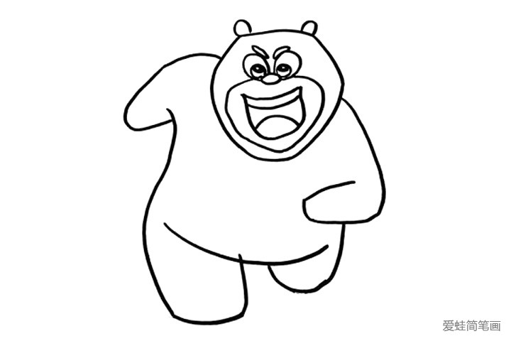 5.小熊熊不仅有胖乎乎的小胳膊，还有两条胖乎乎的小腿呢！现在的小熊熊是不是和小朋友们在电视上见到的很相像了呢？