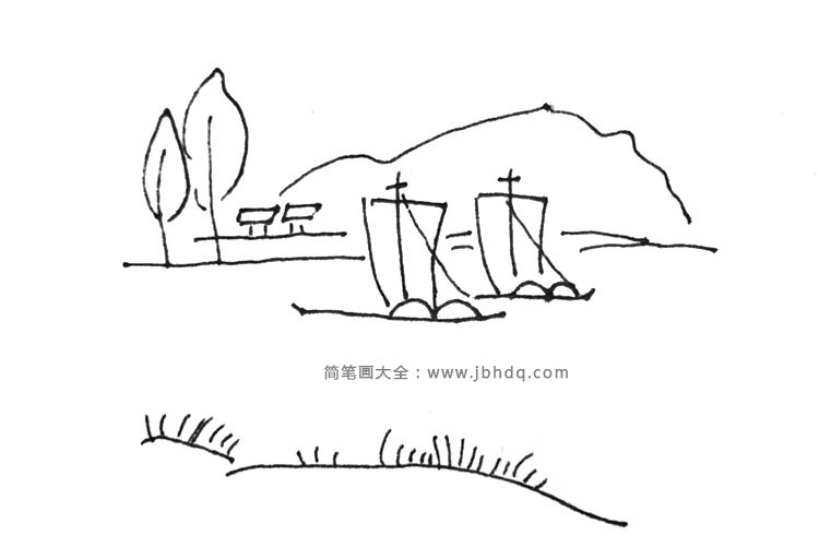 村庄简笔画图片4