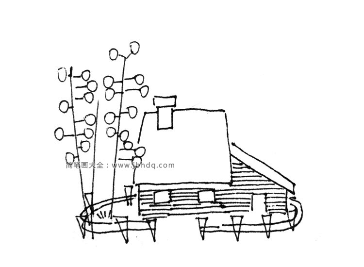 村庄简笔画图片6