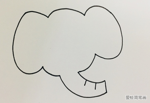 大象简笔画画法步骤