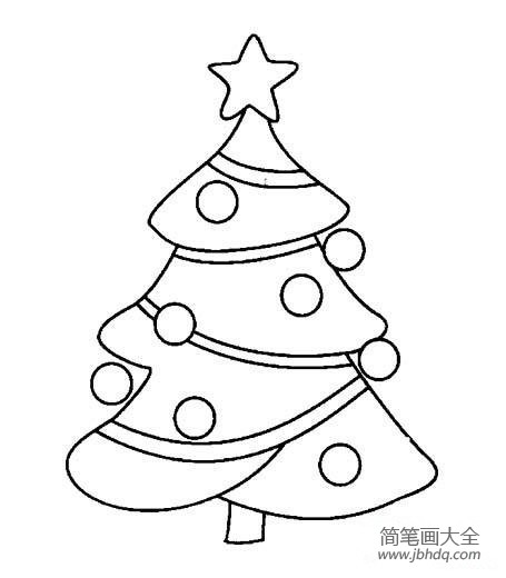 2016简单的圣诞树简笔画大全
