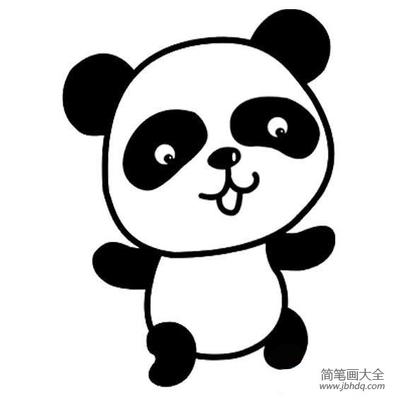 关于可爱的熊猫简笔画