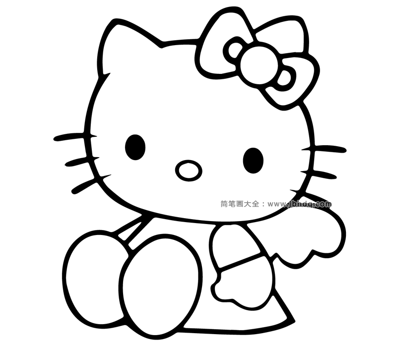 cute-hello-kitty-coloring-page