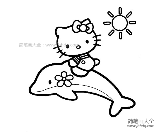 hello kitty简笔画图片