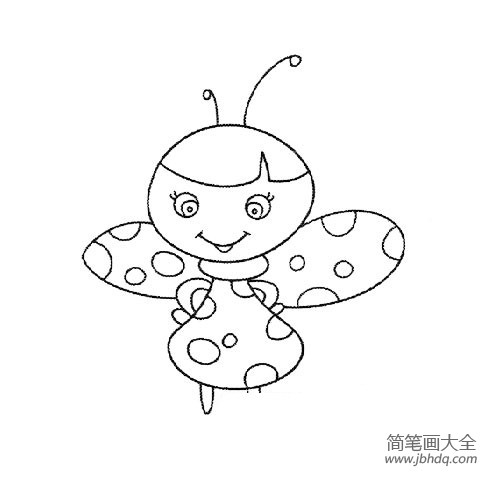 幼儿简笔画 七星瓢虫简笔画