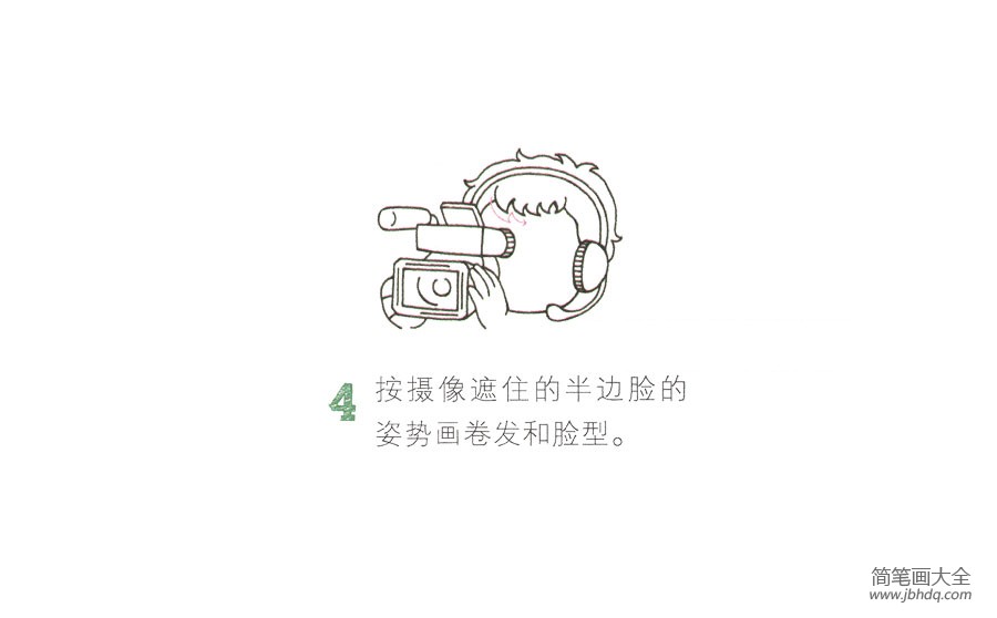 摄像师简笔画