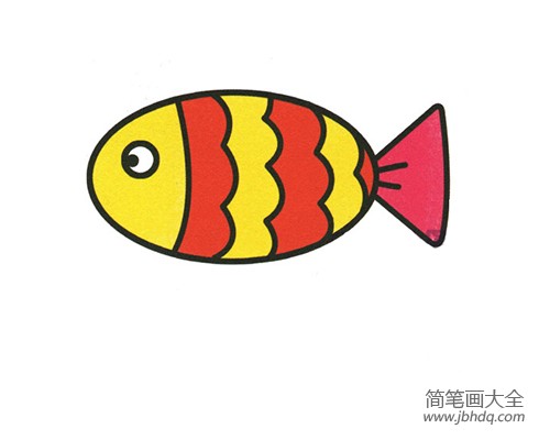 简单的动物简笔画 小鱼
