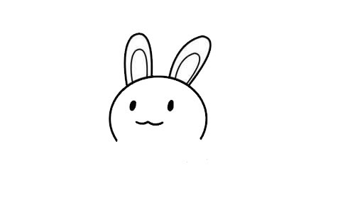 小白兔胡萝卜简笔画