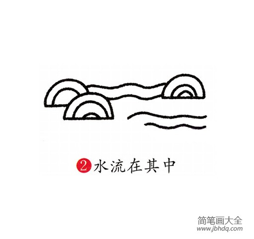 小桥流水风景怎么画