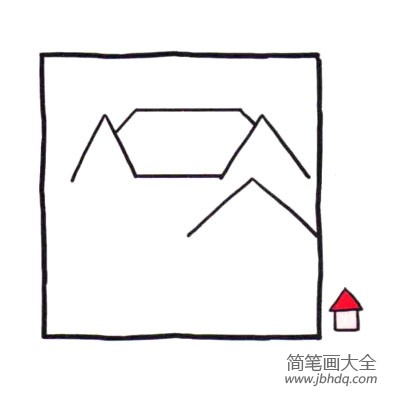 四步画出可爱简笔画 豪华别墅