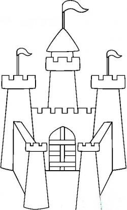 建筑图片 欧式城堡简笔画图片