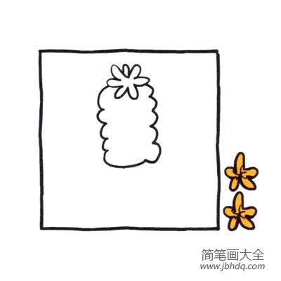 四步画出可爱简笔画 成串的风信子