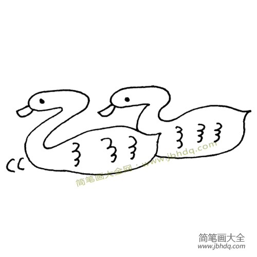 鸭子简笔画图片