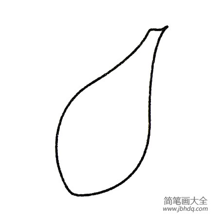 1.先画一片花瓣。