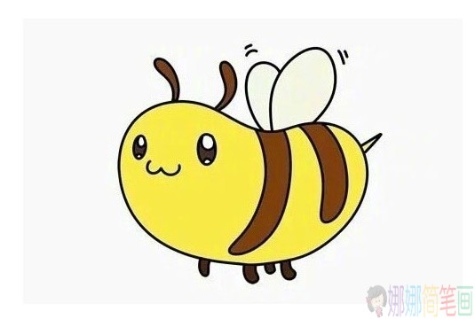 简单易学的蜜蜂简笔画画法