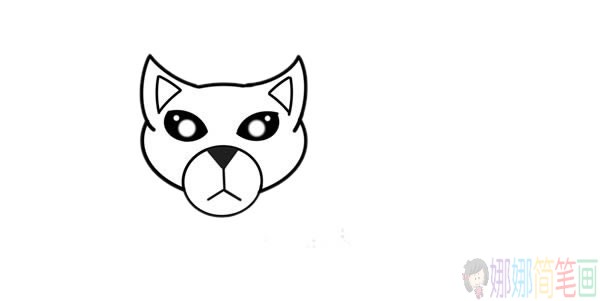 缅甸猫简笔画步骤图解教程,小猫简笔画