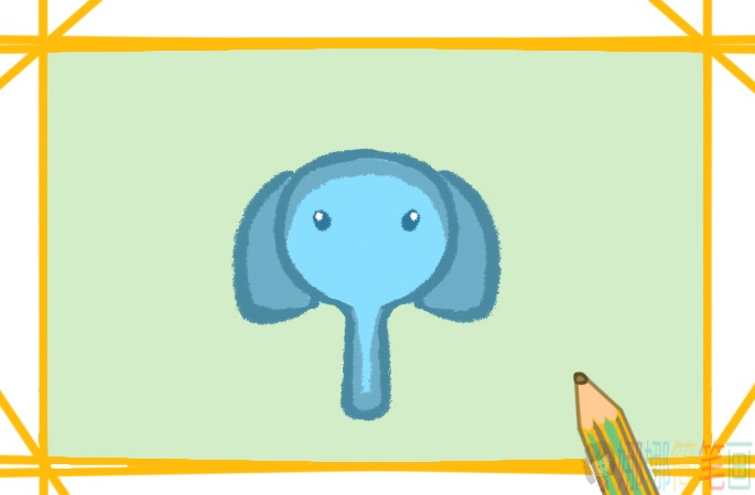 大象怎么画,简单的大象儿童画