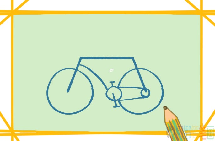 简单的自行车简笔画要怎么画