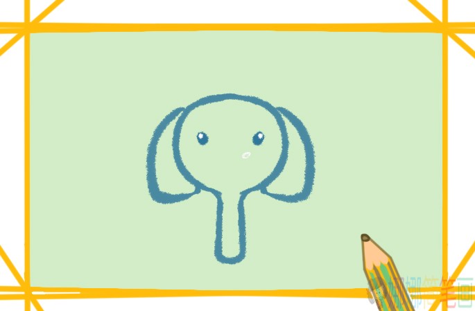 大象怎么画,简单的大象儿童画