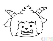 可爱的懒羊羊怎么画_可爱的懒羊羊简笔画画法步骤教程