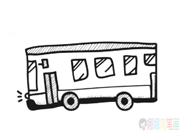 公交车简笔画组图