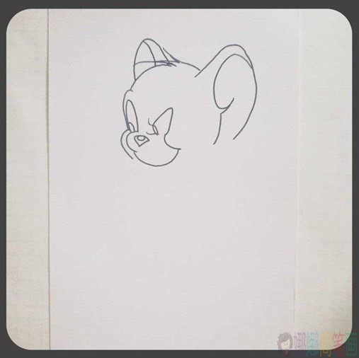 猫和老鼠杰瑞简笔画画法