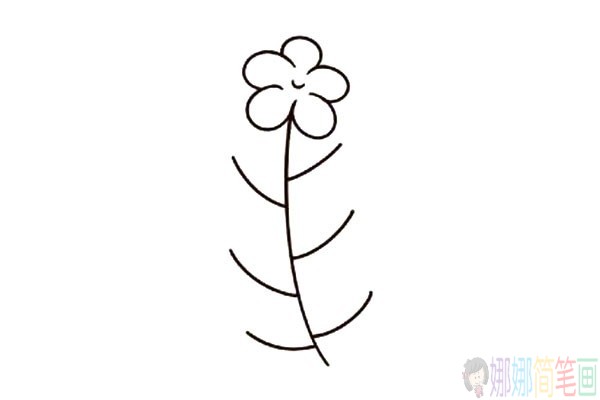 以小树杈为基础，教你画各种漂亮的小花1