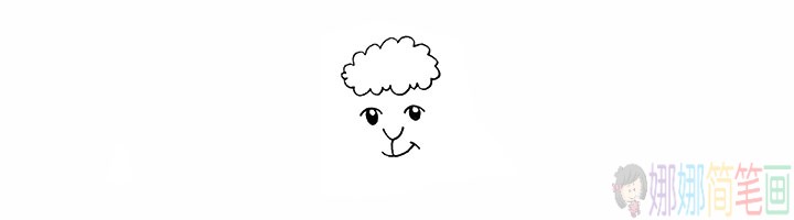 小绵羊儿童简笔画,简单的小羊简笔画图片
